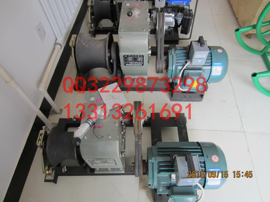 3吨 拉线式电动 机动绞磨 轴传动牵引机报价