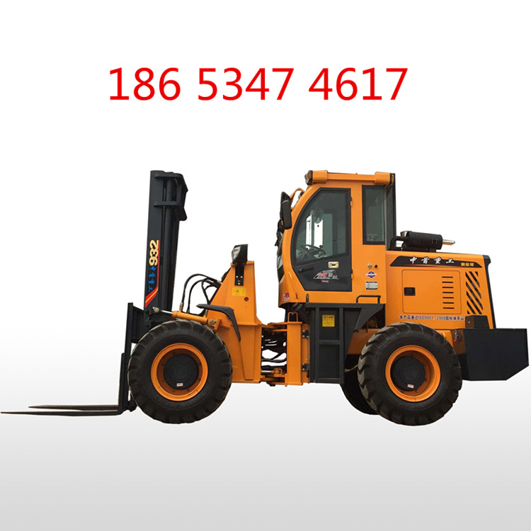 沙土路叉车中首重工大轮胎四吨越野叉车高性能的叉车