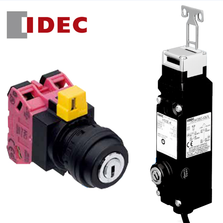 和泉电磁式安全门开关IDEC钥匙型安全锁HS5E-K