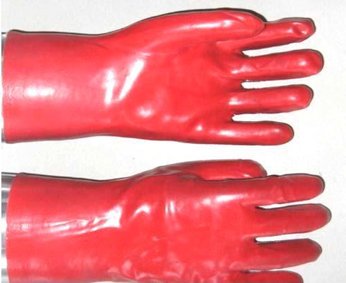 30厘米耐油手套耐酸碱手套防护手套PVC 劳保手