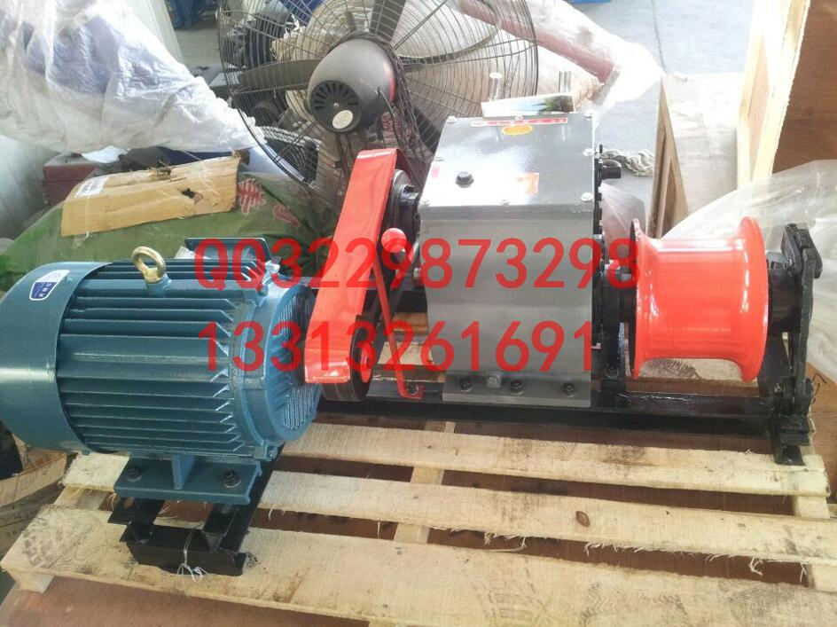 3吨 拉线式电动 机动绞磨 轴传动牵引机报价