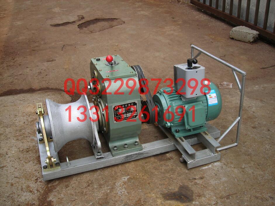 3吨 拉线式电动 机动绞磨 轴传动牵引机报价