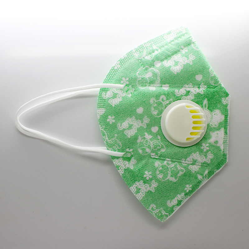 绿尘の优品 防雾霾折叠口罩卡通花样劳保口罩水刺布防尘