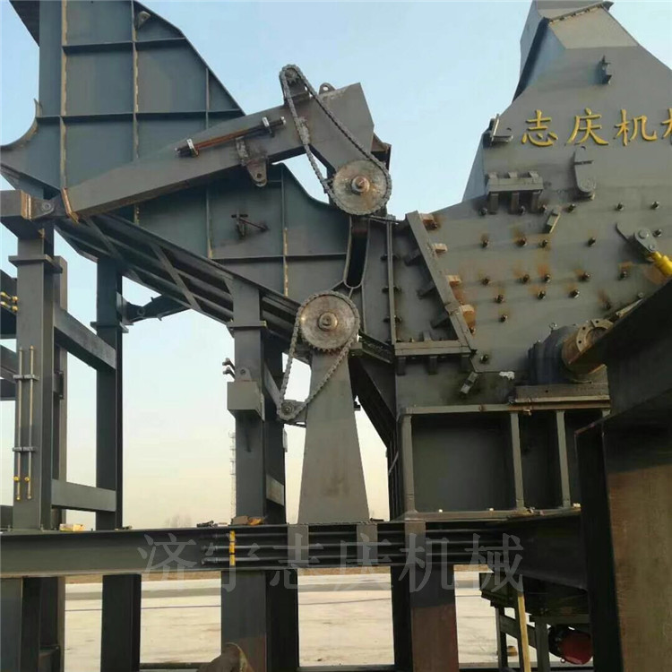 山东济宁志庆大型锤式废旧金属破碎机900型出产设备