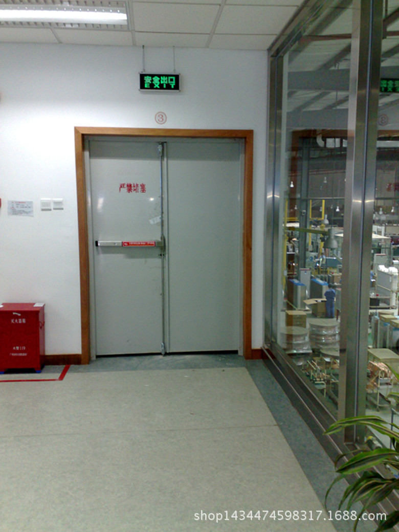 双开门开地锁装置图