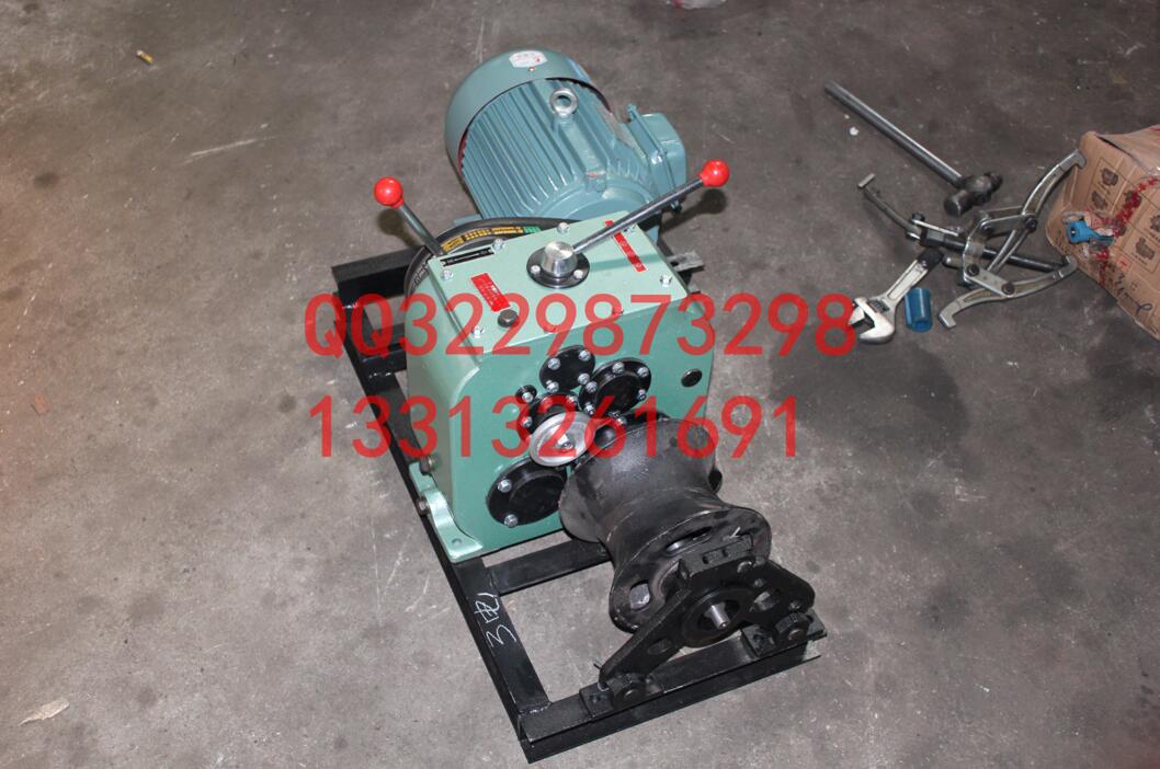 3吨 拉线式电动 机动绞磨 轴传动牵引机报价