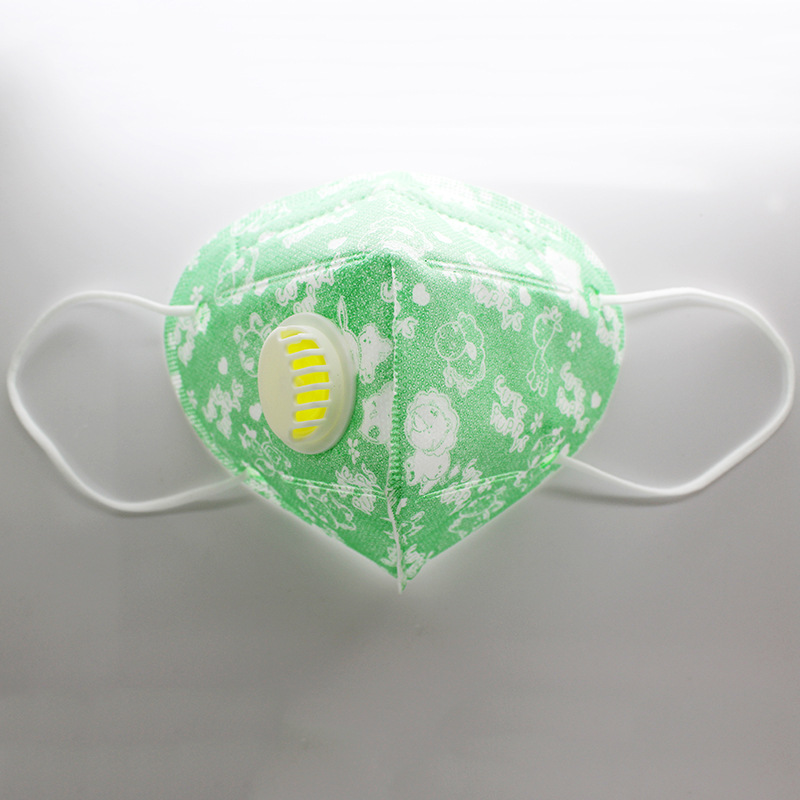 绿尘の优品 防雾霾折叠口罩卡通花样劳保口罩水刺布防尘
