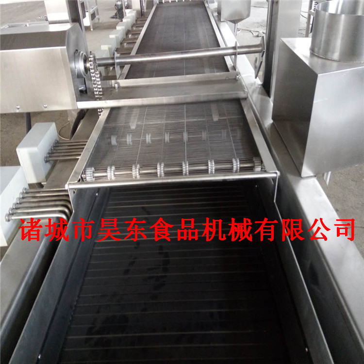 机械除渣黄金豆油炸机   双控温黄金豆油炸加工设备
