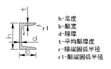槽钢剖面图