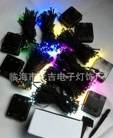 元吉灯饰出品 新款光控多晶硅200LED太阳能圣诞节