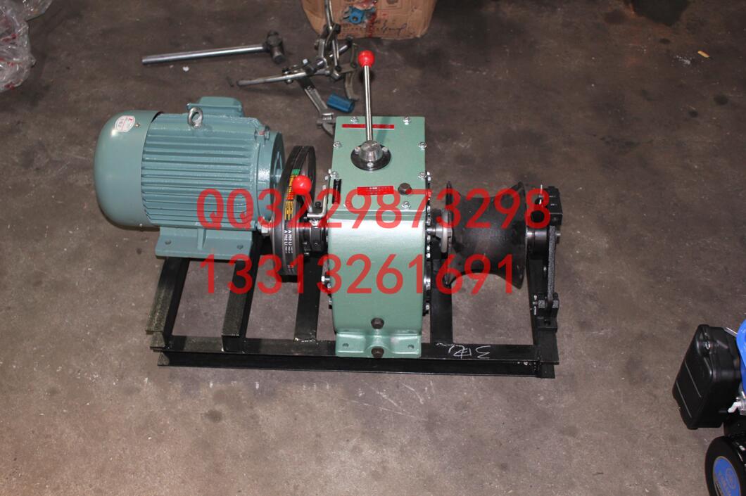 3吨 拉线式电动 机动绞磨 轴传动牵引机报价