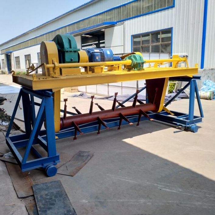 猪场粪便翻抛机报价2米轮胎式翻抛机处理功率