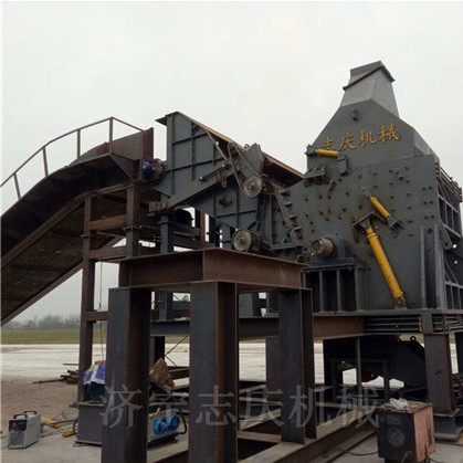 山东济宁志庆机械轻浮料破碎机630型生产线