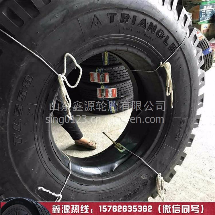 三角矿用宽体车轮胎自卸车 翻斗车轮胎尼龙线轮胎14