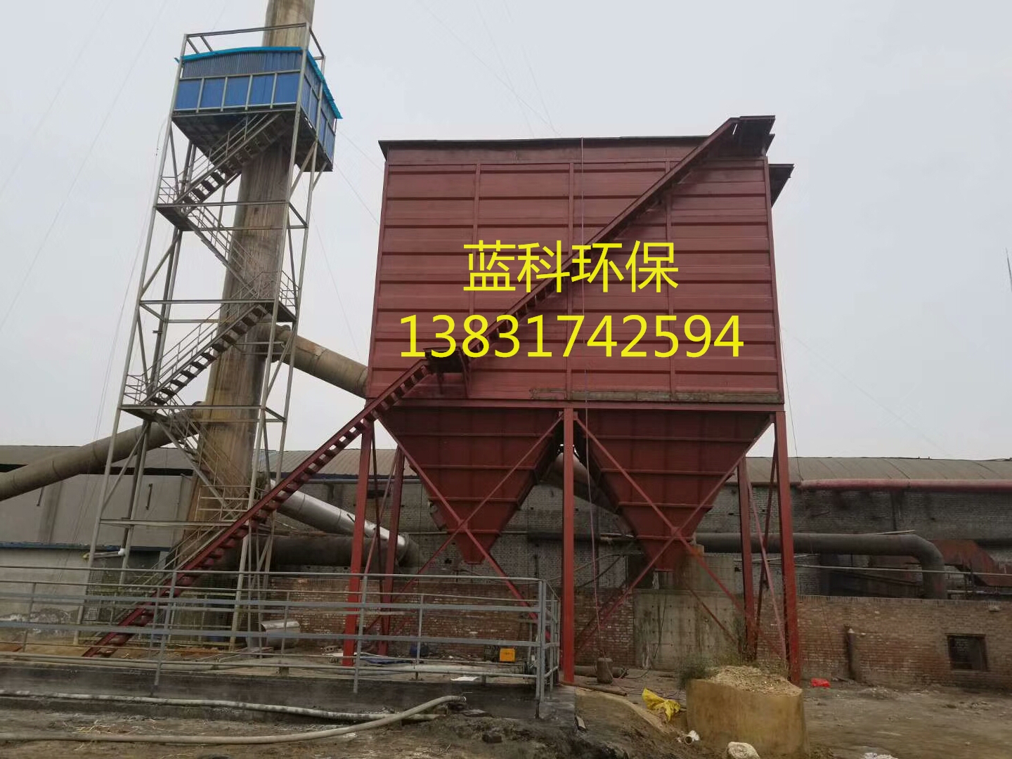 山东饲料厂车间烟尘管理除尘器设计图DMC型布袋脉冲