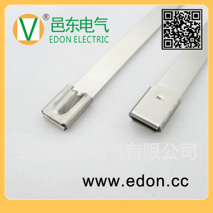 12.0mm宽恣意长度自锁式304/316白钢喷塑包