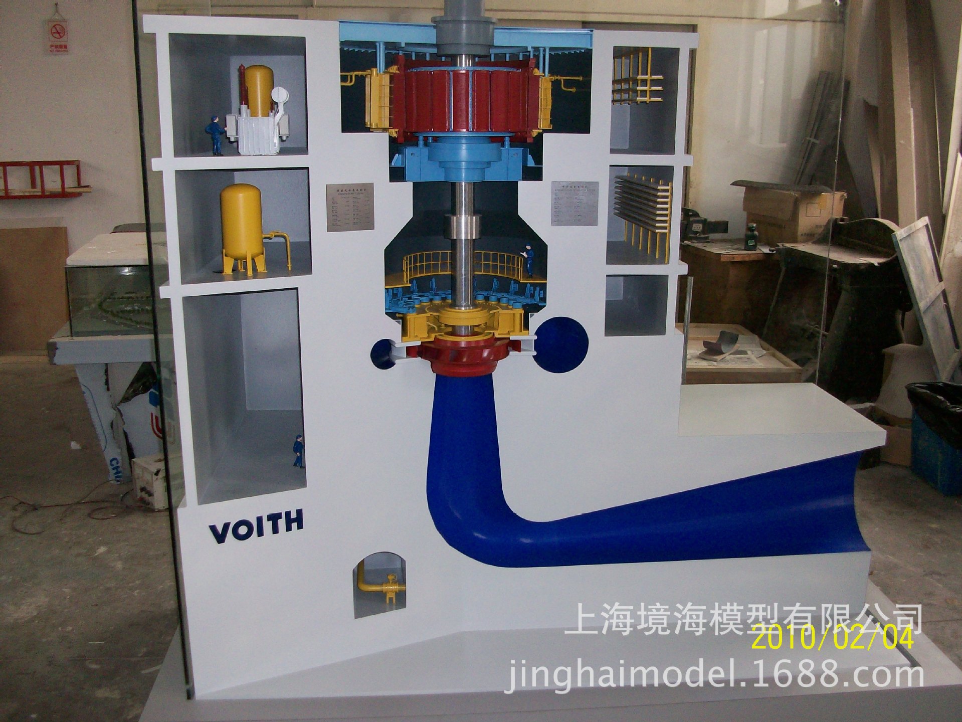 高压涡轮发动机机械剖面模型 灯火跑动体现 动态灯火