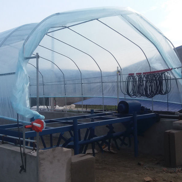 猪场粪便翻抛机报价2米轮胎式翻抛机处理功率