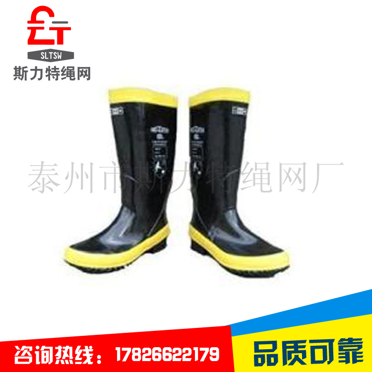 高密度耐磨防滑消防靴 消防安全足部防护鞋抢险救援防