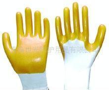 直销PVC手套耐磨耐油PVC防护手套挂胶手套批发